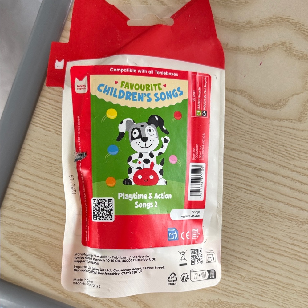 UK / AUS- Tonies Children's Songs Playtime & Action Songs 2 - Picture 2 of 4